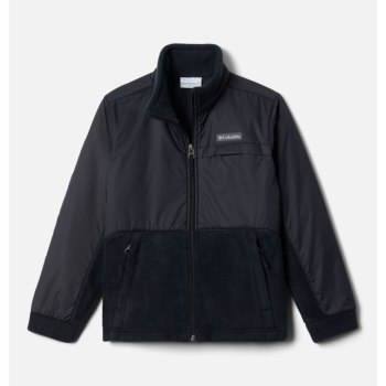 Columbia Jakne Za Dječake - Steens Mountain Overlay Fleece Crne | YCQZ-47092